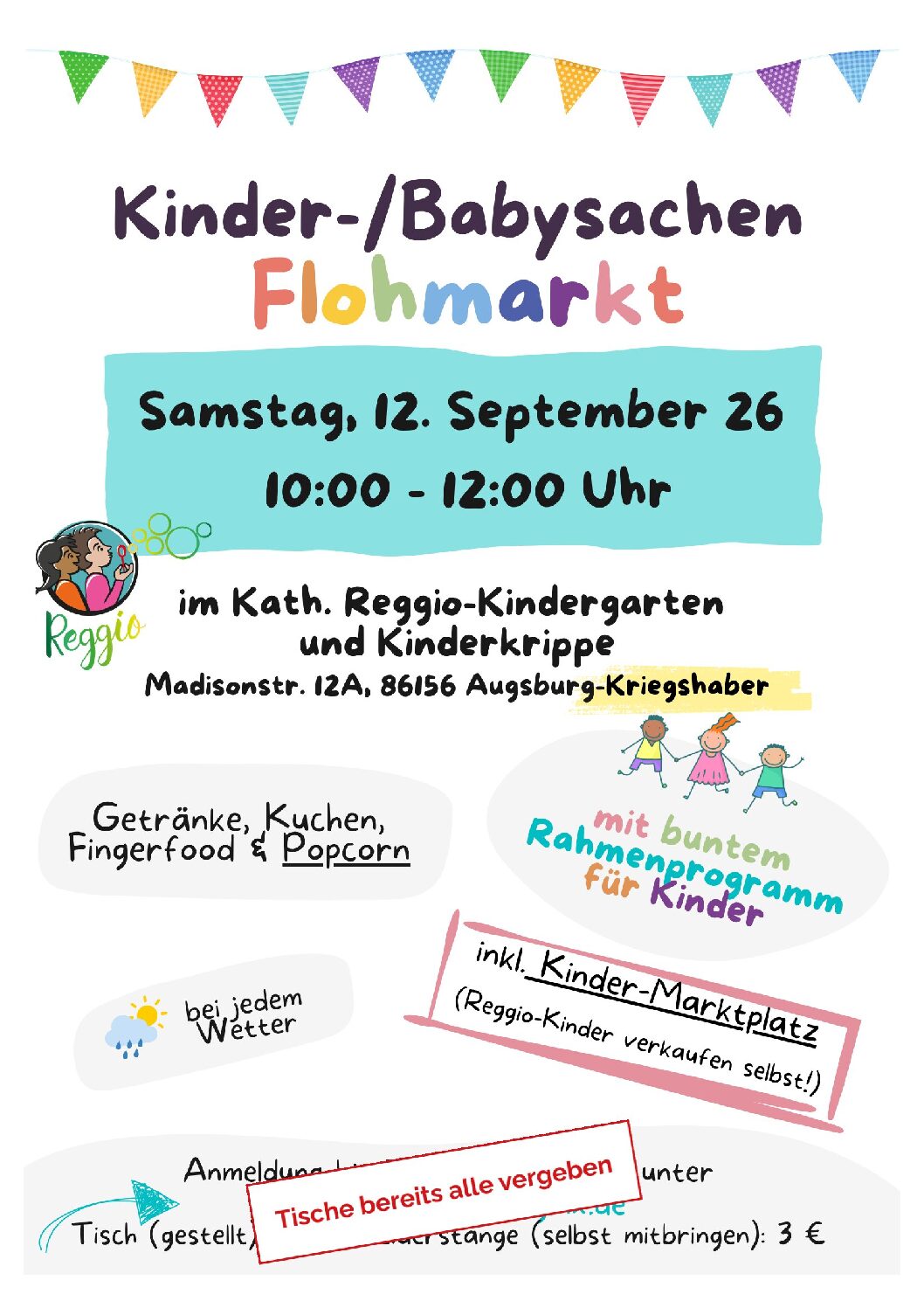Flohmarkt Kinder- und Babysachen am Samstag, 12. September