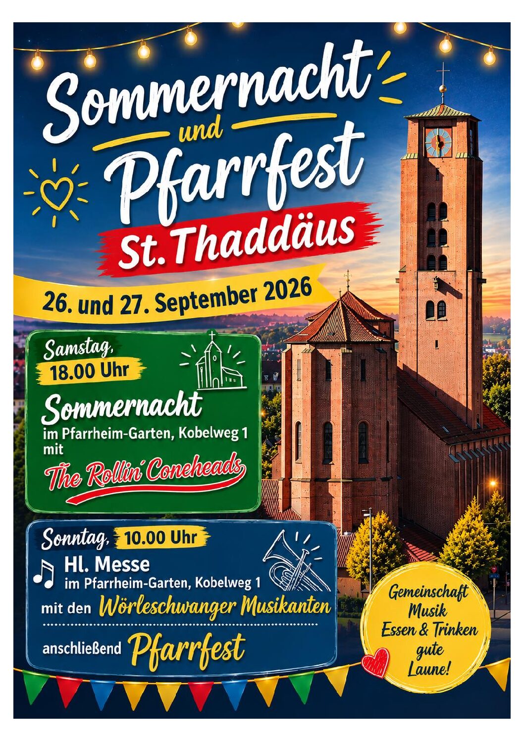 Pfarrfest und Sommernacht St.Thaddäus 26. / 27. September