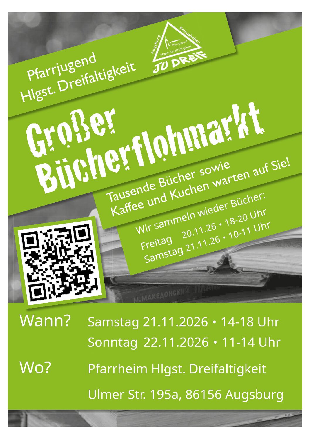 Bücherflohmarkt Hlgst. Dreifaltigkeit am 21. und 22. November